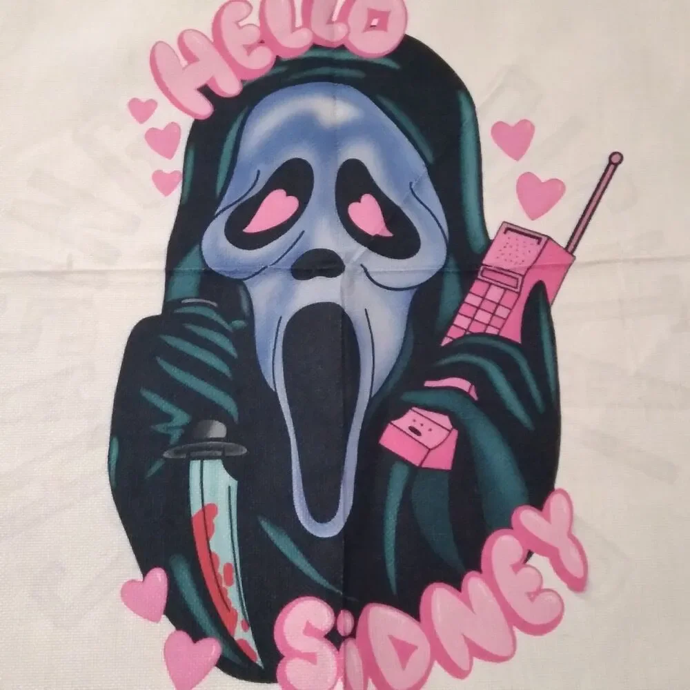 Scream Movie Ghost Face Pillow Case Cover Sham Horror Hello Sydney Halloween New